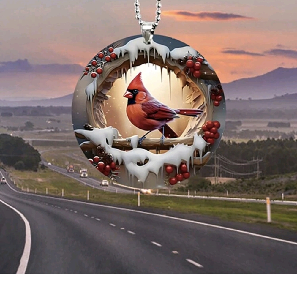 Cardinal Mirror Tag/Keychain
